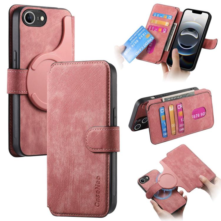 CaseNeo MagSafe RFID Anti-theft Retro Leather Phone Case