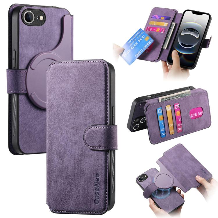 CaseNeo MagSafe RFID Anti-theft Retro Leather Phone Case