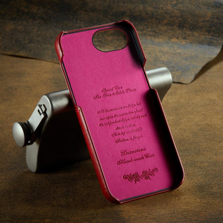 Fierre Shann Retro Oil Wax Texture Card Slots PU Leather Phone Case, For iPhone 16e, For iPhone 16 Pro Max, For iPhone 16 Pro, For iPhone 16 Plus, For iPhone 16