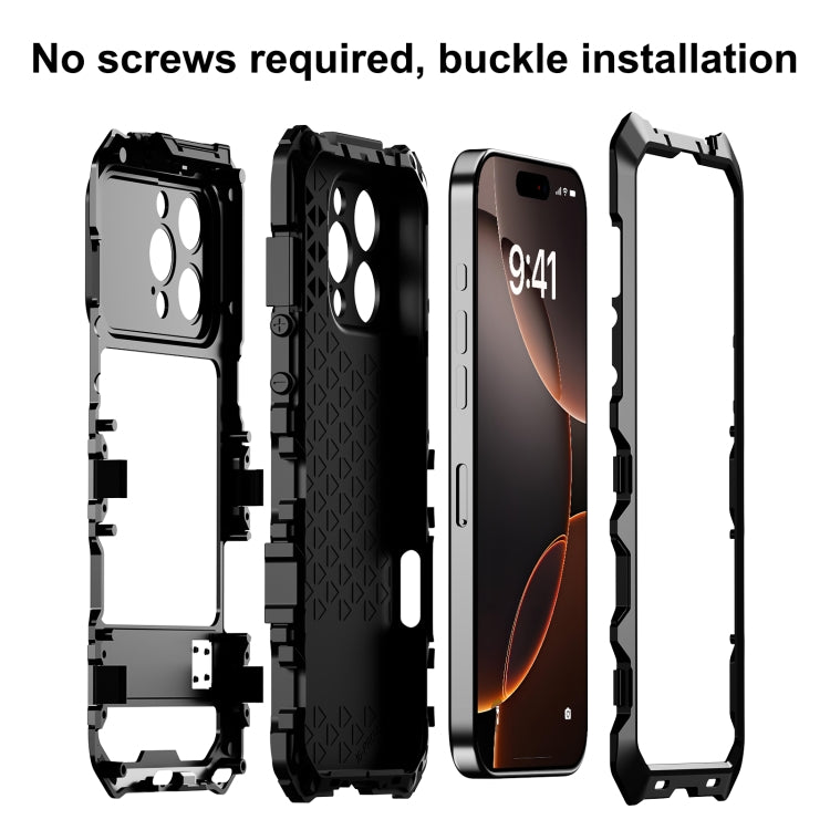 R-JUST Life Waterproof Dustproof Shockproof Phone Case, For iPhone 16 Pro Max, For iPhone 16 Pro, For iPhone 15 Pro Max, For iPhone 15 Pro, For iPhone 15 Plus, For iPhone 15
