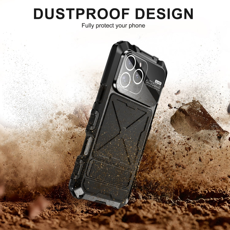 R-JUST Life Waterproof Dustproof Shockproof Phone Case, For iPhone 16 Pro Max, For iPhone 16 Pro, For iPhone 15 Pro Max, For iPhone 15 Pro, For iPhone 15 Plus, For iPhone 15