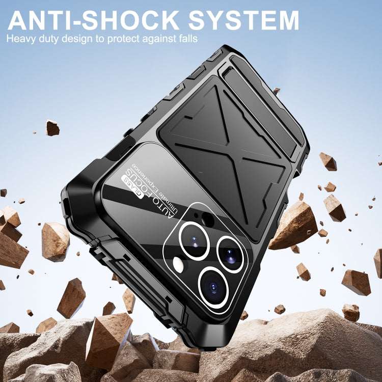 R-JUST Life Waterproof Dustproof Shockproof Phone Case, For iPhone 16 Pro Max, For iPhone 16 Pro, For iPhone 15 Pro Max, For iPhone 15 Pro, For iPhone 15 Plus, For iPhone 15
