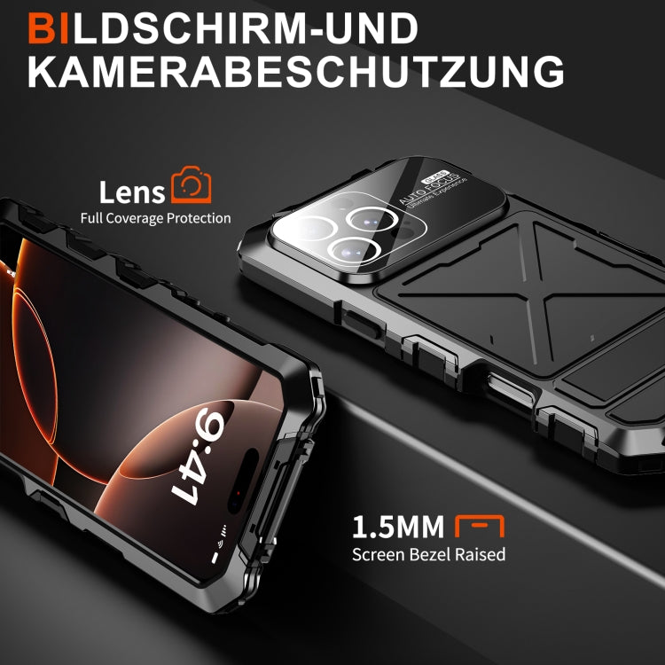 R-JUST Life Waterproof Dustproof Shockproof Phone Case, For iPhone 16 Pro Max, For iPhone 16 Pro, For iPhone 15 Pro Max, For iPhone 15 Pro, For iPhone 15 Plus, For iPhone 15