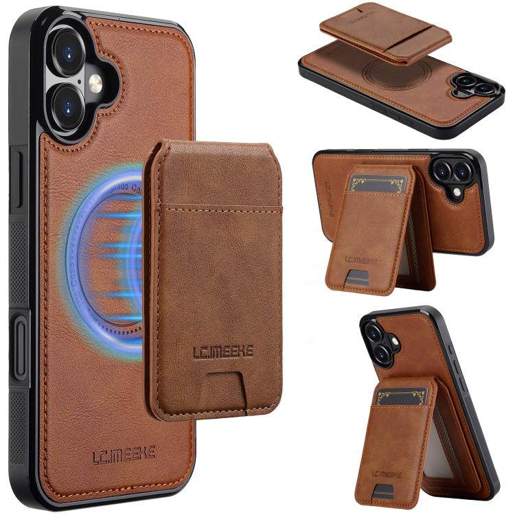 LC.IMEEKE L3 Series Detachable RFID Card Bag Magsafe Phone Case