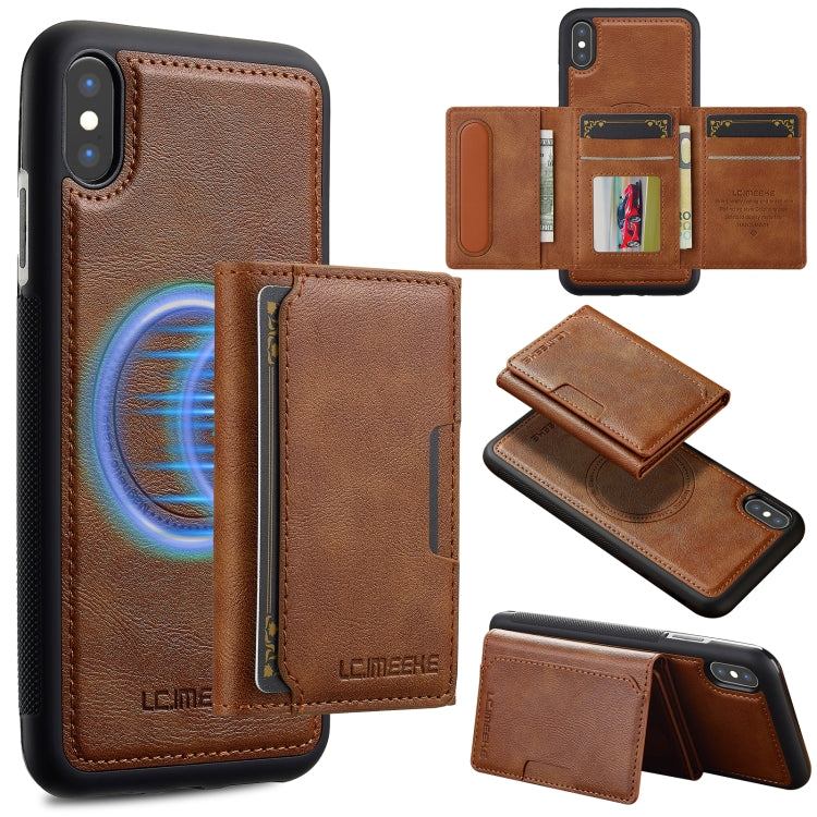 LC.IMEEKE L5 Series Detachable RFID Card Bag Magsafe Phone Case