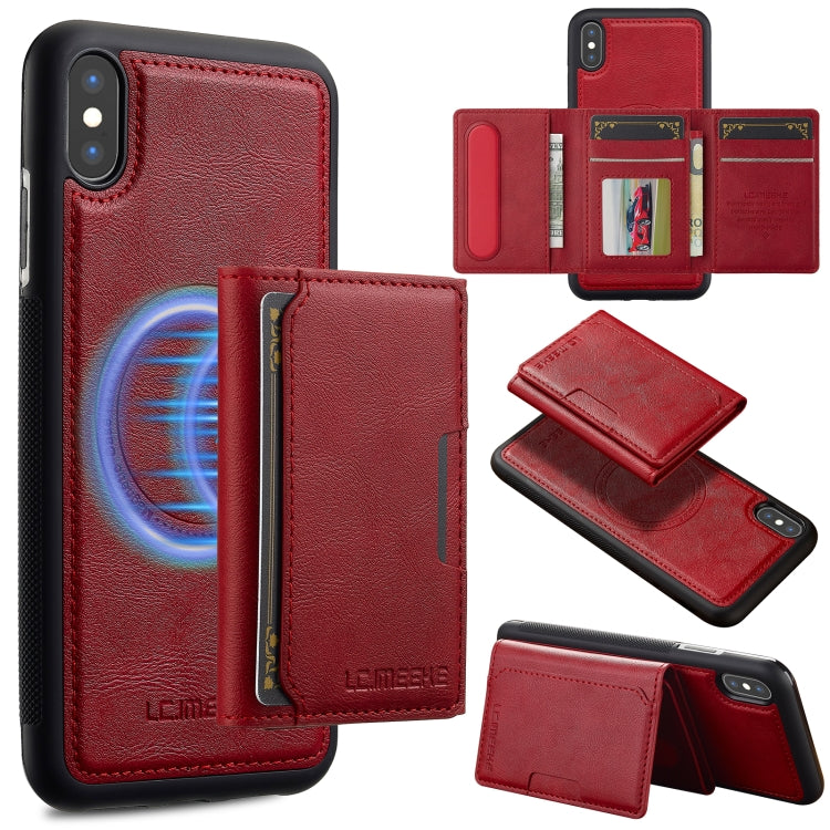 LC.IMEEKE L5 Series Detachable RFID Card Bag Magsafe Phone Case