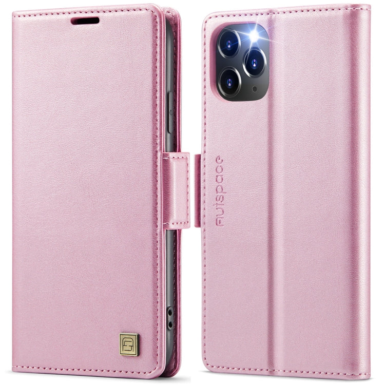 AutSpace A11 Side Buckle MagSafe Magnetic RFID Phone Leather Case