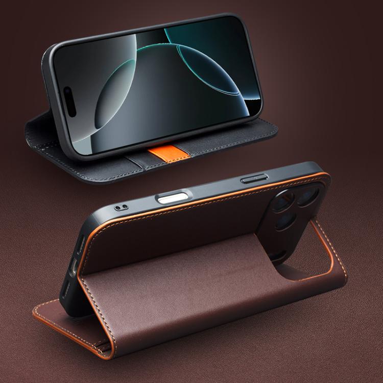 QIALINO Classic Gen2 Genuine Leather Phone Case, For iPhone 17 Pro Max, For iPhone 17 Pro, For iPhone 17, For iPhone 17 Air, For iPhone 16e, For iPhone 16 Pro Max, For iPhone 16 Pro, For iPhone 16 Plus, For iPhone 16