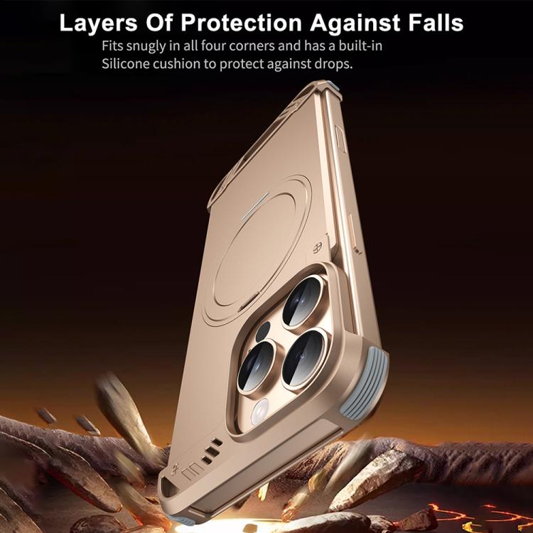 R-JUST RJ63-1 Frameless Aroma Mecha MagSafe Holder Phone Case, For iPhone 13