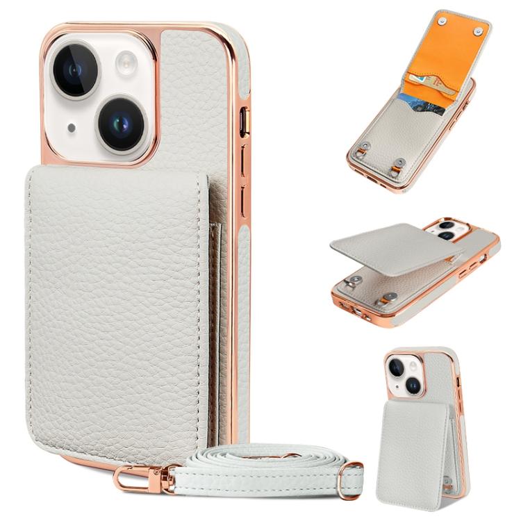 VIETAO Litchi Texture Wallet PU Phone Case with Lanyard, For iPhone 14 Pro Max, For iPhone 13 Pro Max, For iPhone 13 Pro, For iPhone 13