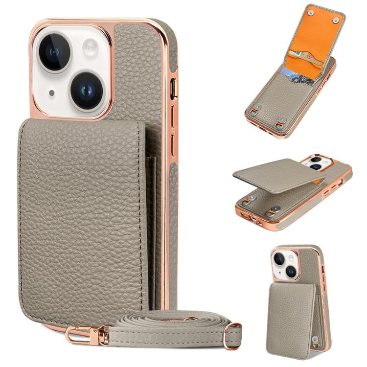 VIETAO Litchi Texture Wallet PU Phone Case with Lanyard, For iPhone 14 Pro Max, For iPhone 13 Pro Max, For iPhone 13 Pro, For iPhone 13