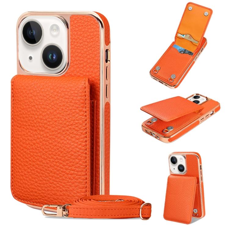 VIETAO Litchi Texture Wallet PU Phone Case with Lanyard, For iPhone 14 Pro Max, For iPhone 13 Pro Max, For iPhone 13 Pro, For iPhone 13