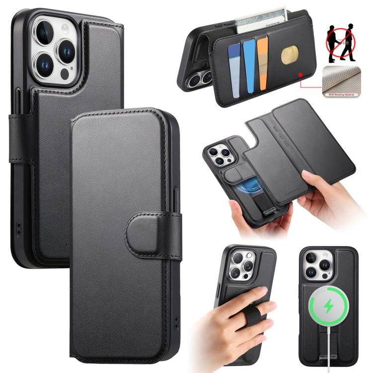 CaseNeo Finger Grip Strap MagSafe Leather Phone Case, For iPhone 16e, For iPhone 16 Pro Max, For iPhone 16 Pro, For iPhone 16 Plus, For iPhone 16, For iPhone 15 Pro Max, For iPhone 15 Pro, For iPhone 15 Plus / 14 Plus