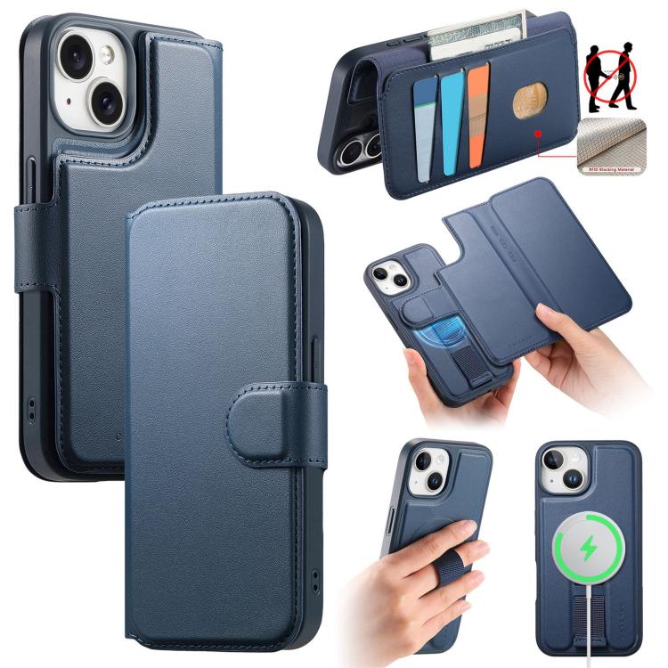 CaseNeo Finger Grip Strap MagSafe Leather Phone Case, For iPhone 16e, For iPhone 16 Pro Max, For iPhone 16 Pro, For iPhone 16 Plus, For iPhone 16, For iPhone 15 Pro Max, For iPhone 15 Pro, For iPhone 15 Plus / 14 Plus