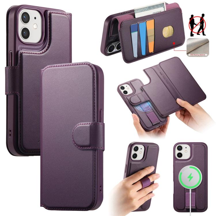CaseNeo Finger Grip Strap MagSafe Leather Phone Case, For iPhone 15, For iPhone 14 / 13, For iPhone 14 Pro, For iPhone 14 Pro Max, For iPhone 13 Pro Max, For iPhone 13 Pro, For iPhone 12 / 12 Pro, For iPhone 12 Pro Max