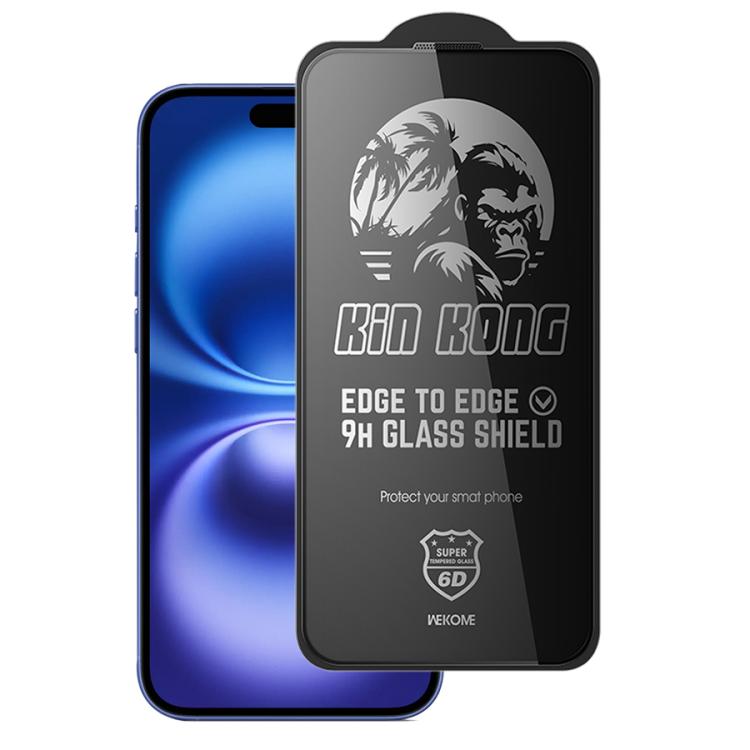 WK WTP-097 Jungle Series Kinkong 6D Curved Privacy Tempered Glass Film, For iPhone 16 Pro Max, For iPhone 16 Pro, For iPhone 16 Plus / 15 Plus, For iPhone 16 / 15, For iPhone 15 Pro Max, For iPhone 15 Pro