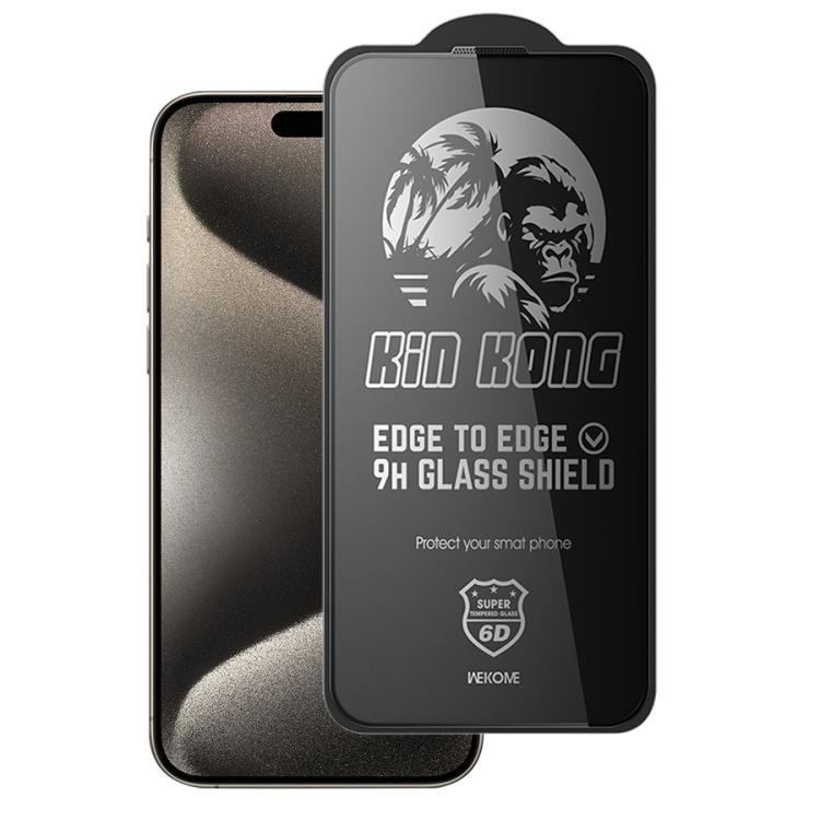 WK WTP-097 Jungle Series Kinkong 6D Curved Privacy Tempered Glass Film, For iPhone 16 Pro Max, For iPhone 16 Pro, For iPhone 16 Plus / 15 Plus, For iPhone 16 / 15, For iPhone 15 Pro Max, For iPhone 15 Pro