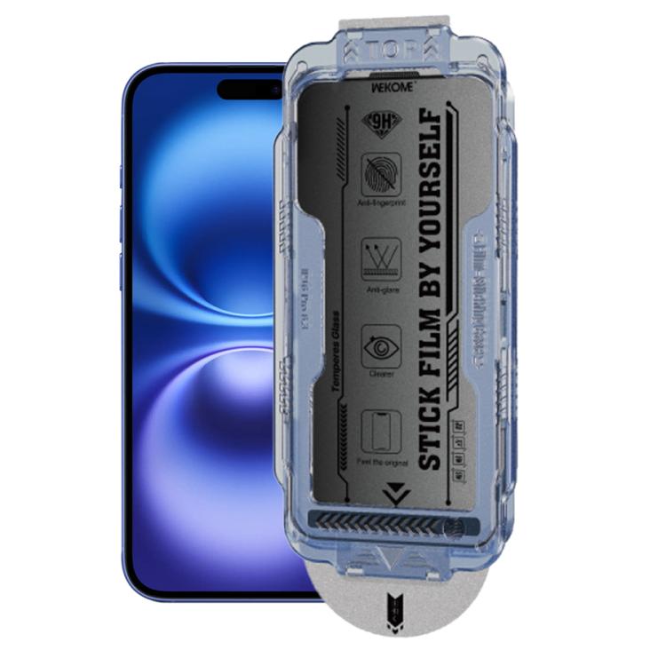 WK WTP-118 Easy Install 6D Curved Ultra-Fine Edge Frosted Privacy Tempered Glass Film, For iPhone 16 Pro Max, For iPhone 16 Pro, For iPhone 16 Plus / 15 Plus, For iPhone 16 / 15, For iPhone 15 Pro Max, For iPhone 15 Pro, For iPhone 13 Pro Max / 14 Plus...