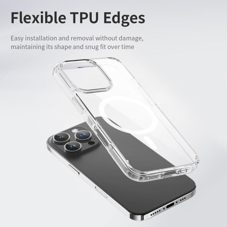 ROCK JingDun Series Clear MagSafe PC Hybrid TPU Phone Case, For iPhone 16 Pro Max, For iPhone 16 Pro, For iPhone 16 Plus, For iPhone 16