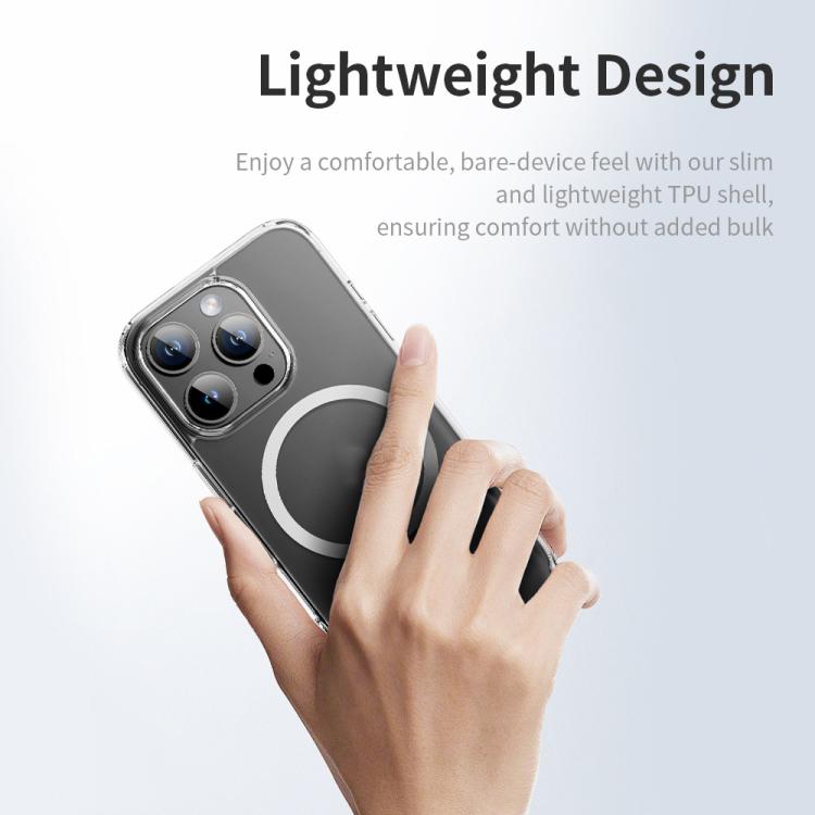 ROCK JingDun Series Clear MagSafe PC Hybrid TPU Phone Case, For iPhone 16 Pro Max, For iPhone 16 Pro, For iPhone 16 Plus, For iPhone 16