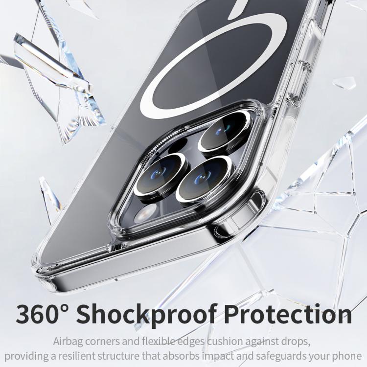 ROCK JingDun Series Clear MagSafe PC Hybrid TPU Phone Case, For iPhone 16 Pro Max, For iPhone 16 Pro, For iPhone 16 Plus, For iPhone 16