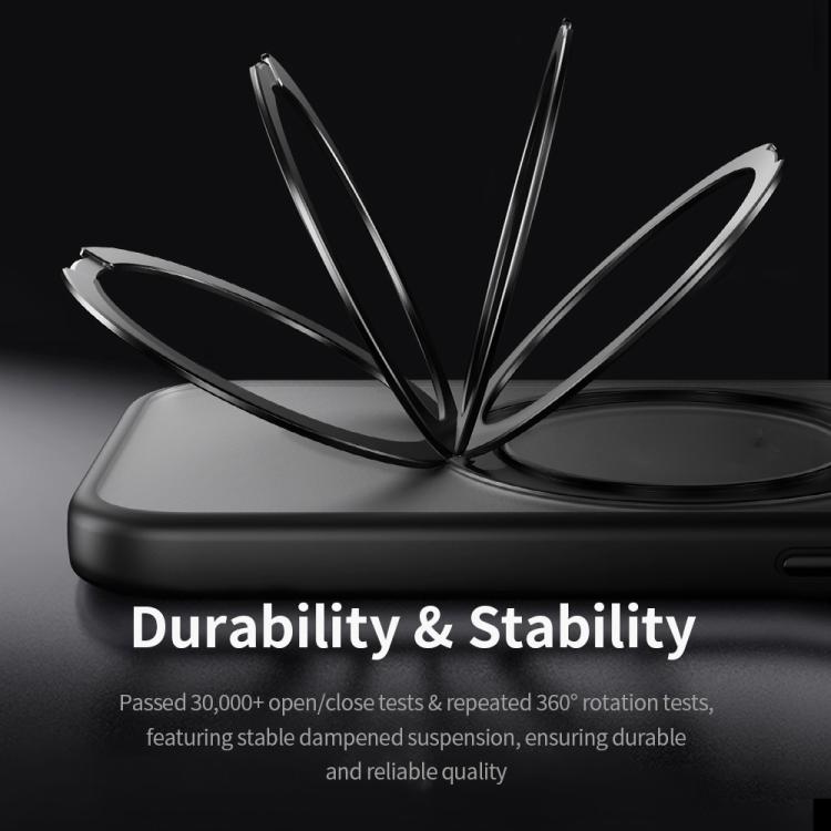 ROCK YouDun Series Skin Feel Rotating MagSafe Holder PC Hybrid TPU Phone Case, For iPhone 16 Pro Max