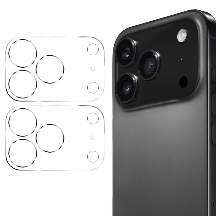 2pcs ENKAY Hat-Prince 9H Rear Camera Lens Tempered Glass Film, For iPhone 17 Pro Max, For iPhone 17 Pro, For iPhone 17, For iPhone 17 Air, For iPhone 16e, For iPhone 15 Pro / 15 Pro Max, For iPhone 15 / 15 Plus, For iPhone 16 Pro / 16 Pro Max