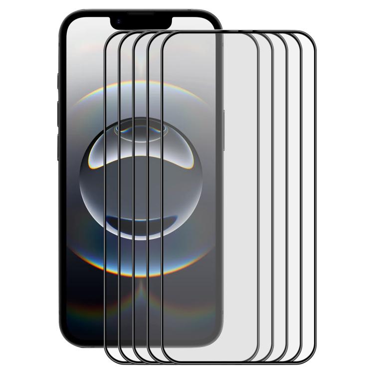 5pcs ENKAY Full Glue High Aluminum-silicon Tempered Glass Film, For iPhone 16 Pro Max, For iPhone 16 Pro, For iPhone 16 Plus, For iPhone 16, iPhone 16e, For iPhone 15 Pro Max, For iPhone 15 Pro, For iPhone 15 Plus, For iPhone 15