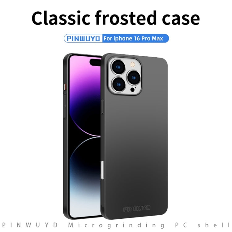 PINWUYO Micro-Frosted PC Ultra-thin Hard Phone Case with Magsafe Magnetic Ring, For iPhone 16 Pro Max, For iPhone 16 Pro, For iPhone 16 Plus, For iPhone 16, For iPhone 15 Pro Max, For iPhone 15 Pro, For iPhone 15 Plus, For iPhone 15