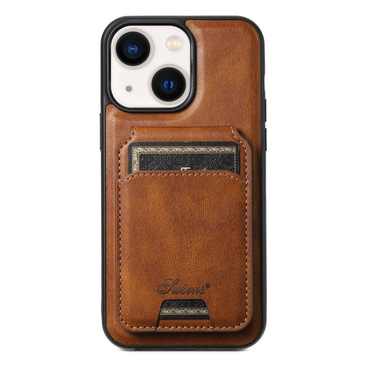 Suteni H15 MagSafe Oil Eax Leather Detachable Wallet Back Phone Case, For iPhone 13 Pro, For iPhone 13, For iPhone 12, For iPhone 12 Pro Max, For iPhone 12 Pro