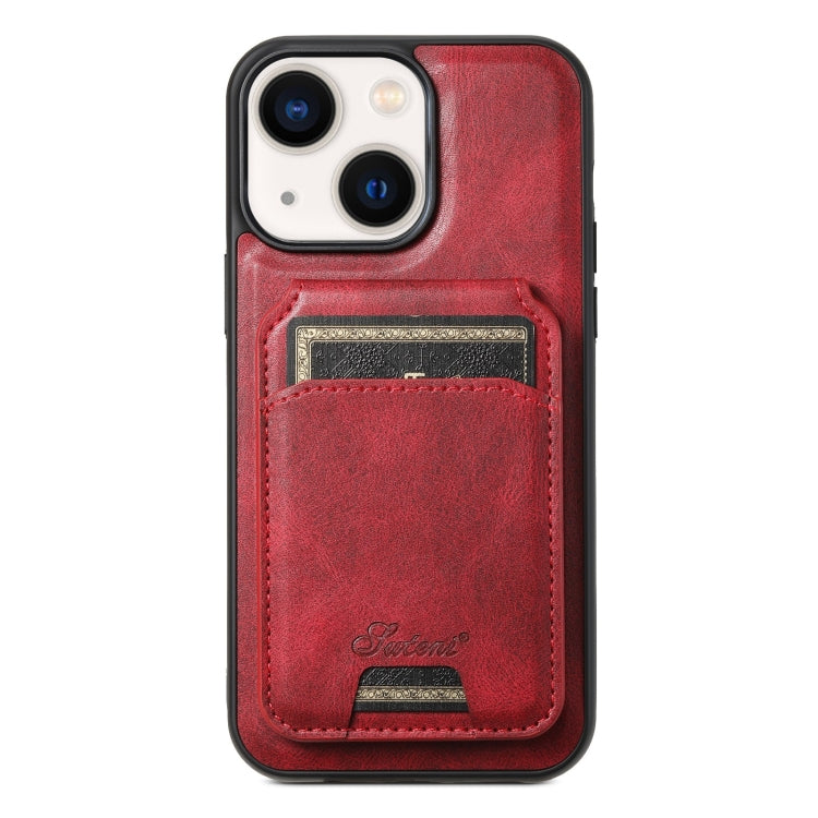 Suteni H15 MagSafe Oil Eax Leather Detachable Wallet Back Phone Case, For iPhone 13 Pro, For iPhone 13, For iPhone 12, For iPhone 12 Pro Max, For iPhone 12 Pro