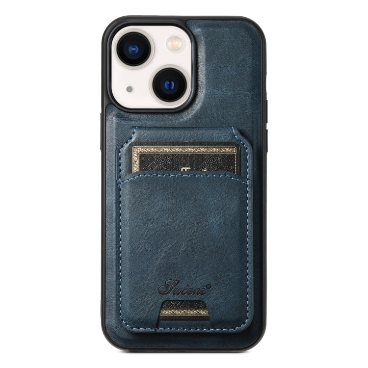 Suteni H15 MagSafe Oil Eax Leather Detachable Wallet Back Phone Case, For iPhone 13 Pro, For iPhone 13, For iPhone 12, For iPhone 12 Pro Max, For iPhone 12 Pro
