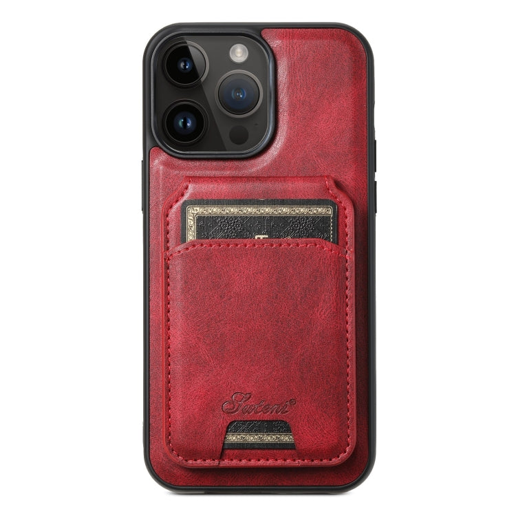 Suteni H15 MagSafe Oil Eax Leather Detachable Wallet Back Phone Case, For iPhone 13 Pro, For iPhone 13, For iPhone 12, For iPhone 12 Pro Max, For iPhone 12 Pro