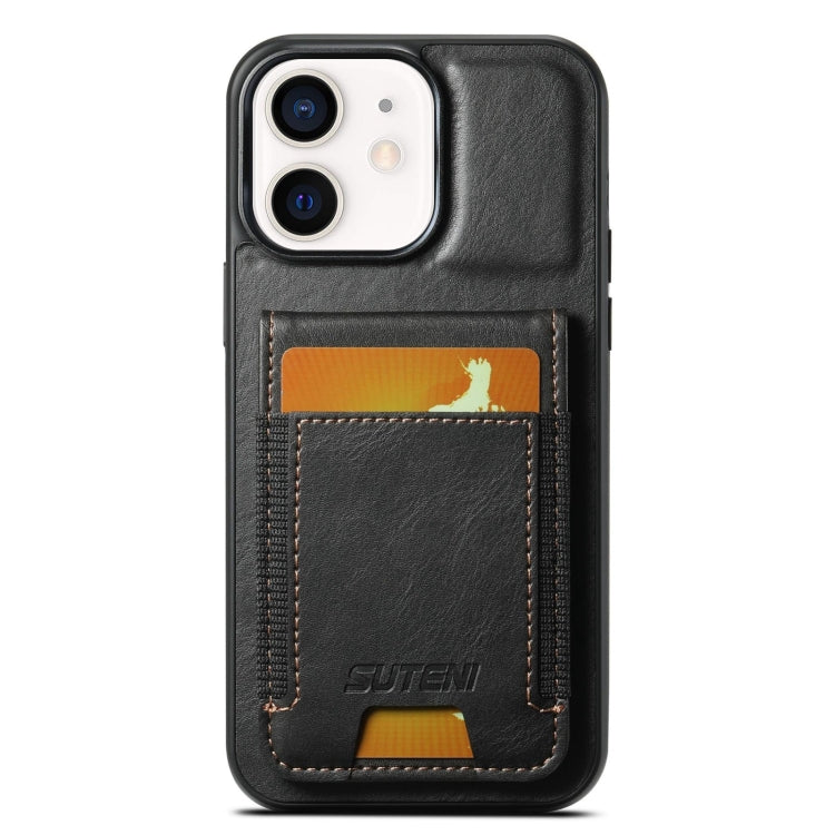 Suteni H03 Oil Wax Leather Wallet Stand Back Phone Case, For iPhone 14 Pro Max, For iPhone 13 Pro Max, For iPhone 13 Pro, For iPhone 13, For iPhone 12 Pro Max, For iPhone 11 Pro Max, For iPhone 11, For iPhone 11 Pro, For iPhone 12 / 12 Pro