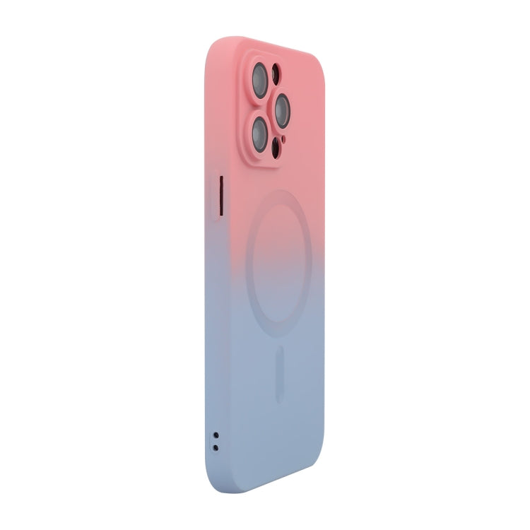 ENKAY Hat-Prince MagSafe Rainbow Gradient Silicone Phone Case with Lens Film, For iPhone 14 Plus, For iPhone 14, For iPhone 14 Pro, For iPhone 14 Pro Max, For iPhone 13 Pro Max, For iPhone 13 Pro, For iPhone 13