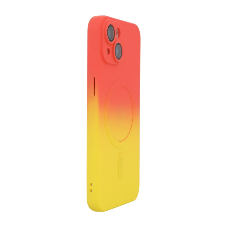ENKAY Hat-Prince MagSafe Rainbow Gradient Silicone Phone Case with Lens Film, For iPhone 14 Plus, For iPhone 14, For iPhone 14 Pro, For iPhone 14 Pro Max, For iPhone 13 Pro Max, For iPhone 13 Pro, For iPhone 13