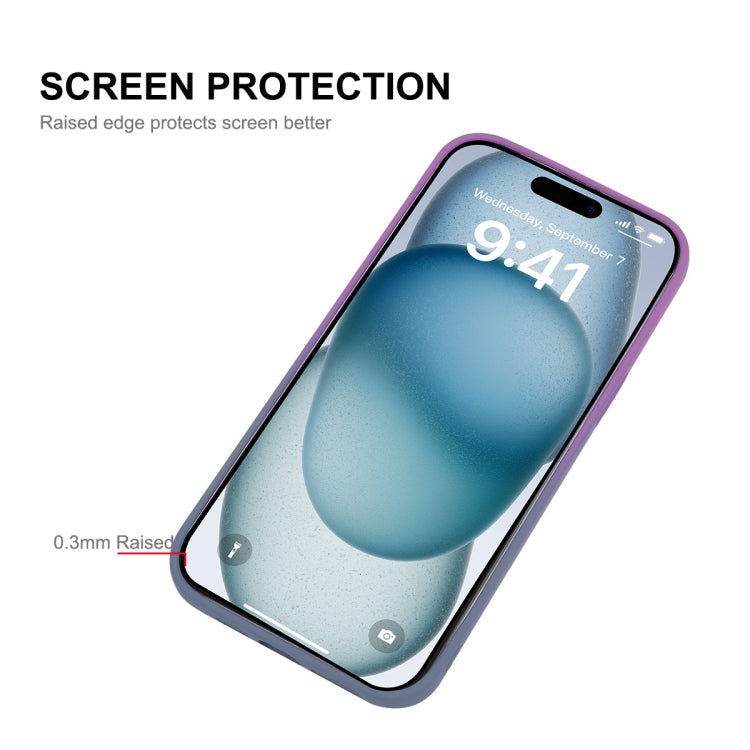 ENKAY Hat-Prince MagSafe Rainbow Gradient Silicone Phone Case with Lens Film, For iPhone 16 Pro Max, For iPhone 16 Pro, For iPhone 16 Plus, For iPhone 16, For iPhone 15 Pro Max, For iPhone 15 Pro, For iPhone 15 Plus, For iPhone 15