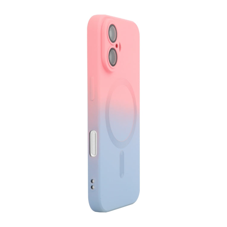 ENKAY Hat-Prince MagSafe Rainbow Gradient Silicone Phone Case with Lens Film, For iPhone 16 Pro Max, For iPhone 16 Pro, For iPhone 16 Plus, For iPhone 16, For iPhone 15 Pro Max, For iPhone 15 Pro, For iPhone 15 Plus, For iPhone 15