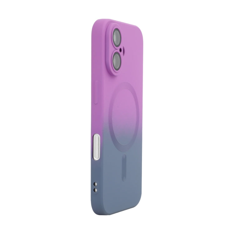 ENKAY Hat-Prince MagSafe Rainbow Gradient Silicone Phone Case with Lens Film, For iPhone 16 Pro Max, For iPhone 16 Pro, For iPhone 16 Plus, For iPhone 16, For iPhone 15 Pro Max, For iPhone 15 Pro, For iPhone 15 Plus, For iPhone 15