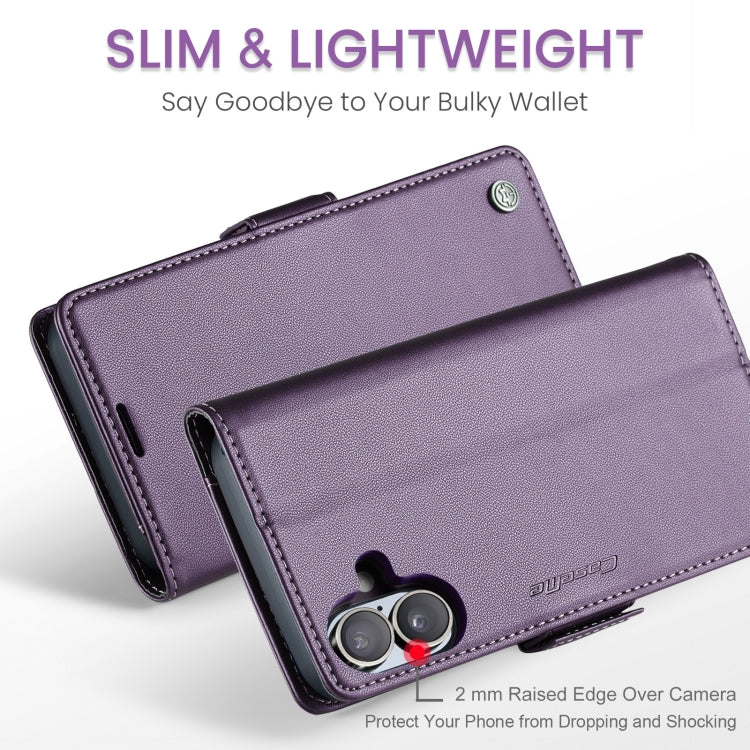 CaseMe 023 Butterfly Buckle Litchi Texture RFID Anti-theft Leather Phone Case