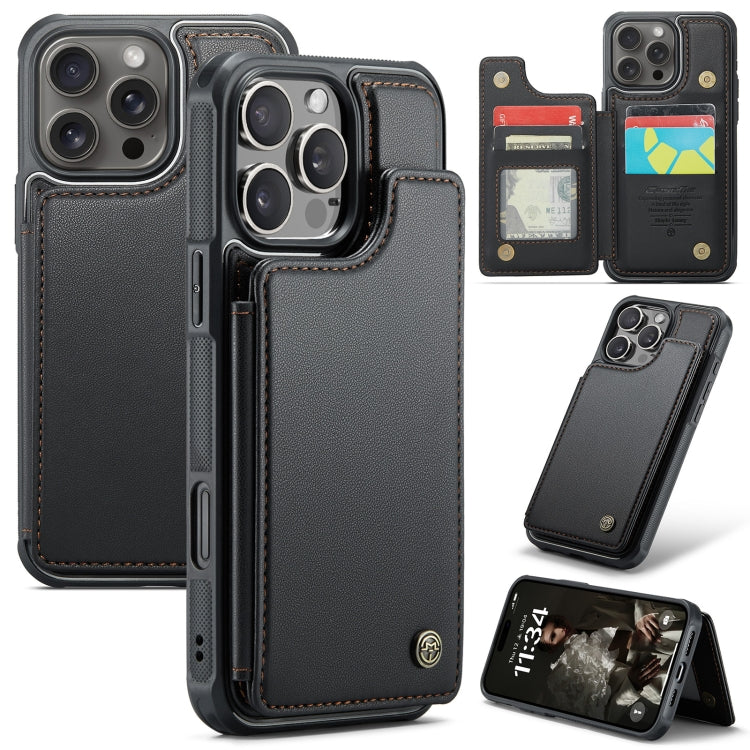 CaseMe C22 Card Slots Holder RFID Anti-theft Phone Case, For iPhone 16e, For iPhone 16 Pro Max, For iPhone 16 Pro, For iPhone 16 Plus, For iPhone 16
