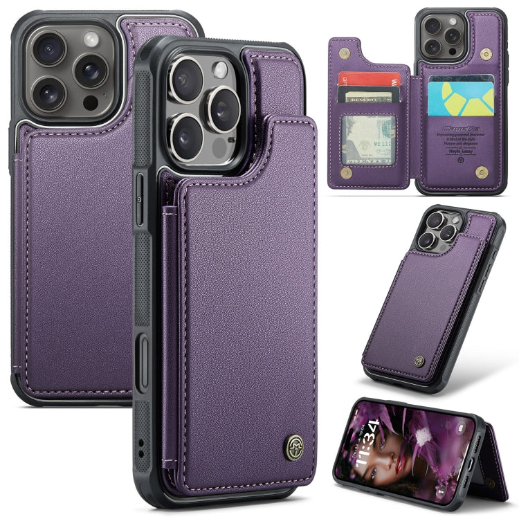 CaseMe C22 Card Slots Holder RFID Anti-theft Phone Case, For iPhone 16e, For iPhone 16 Pro Max, For iPhone 16 Pro, For iPhone 16 Plus, For iPhone 16