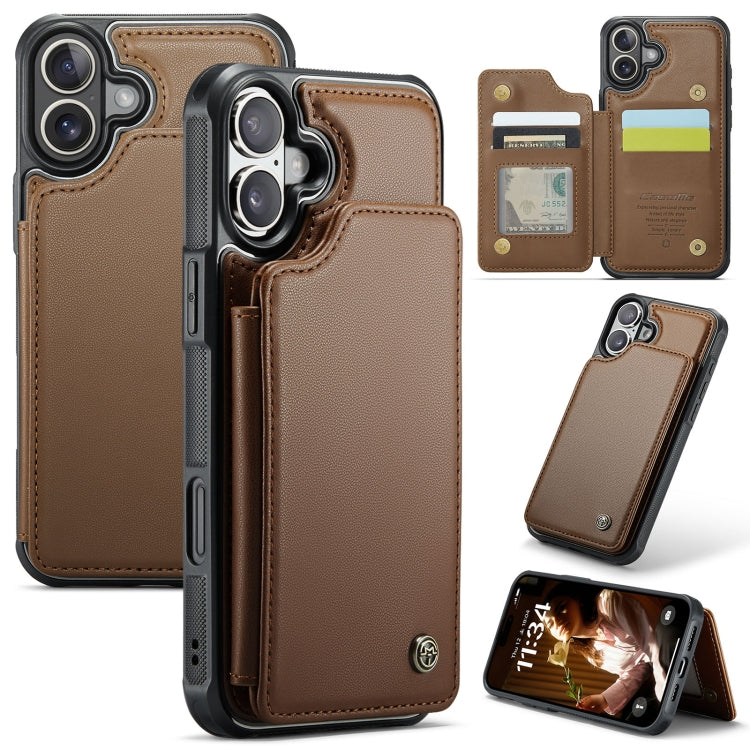 CaseMe C22 Card Slots Holder RFID Anti-theft Phone Case, For iPhone 16e, For iPhone 16 Pro Max, For iPhone 16 Pro, For iPhone 16 Plus, For iPhone 16