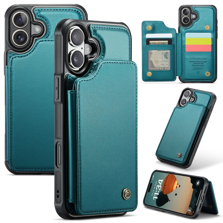 CaseMe C22 Card Slots Holder RFID Anti-theft Phone Case, For iPhone 16e, For iPhone 16 Pro Max, For iPhone 16 Pro, For iPhone 16 Plus, For iPhone 16