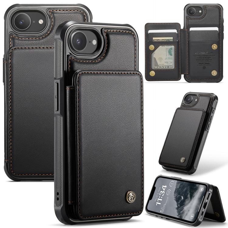 CaseMe C22 Card Slots Holder RFID Anti-theft Phone Case, For iPhone 16e, For iPhone 16 Pro Max, For iPhone 16 Pro, For iPhone 16 Plus, For iPhone 16