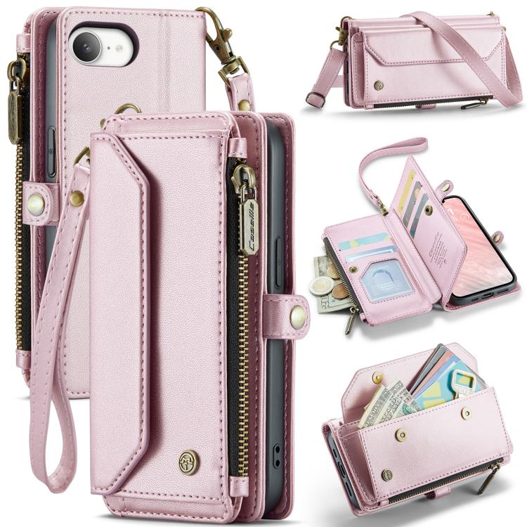 CaseMe C36 Card Slots Zipper Wallet RFID Anti-theft Leather Phone Case