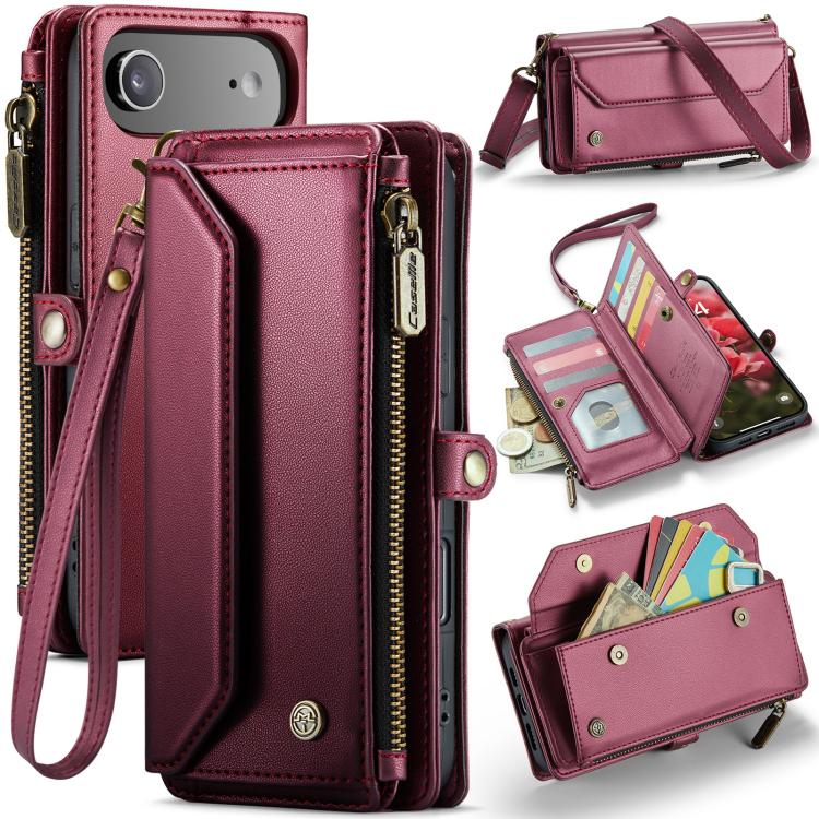 CaseMe C36 Card Slots Zipper Wallet RFID Anti-theft Leather Phone Case