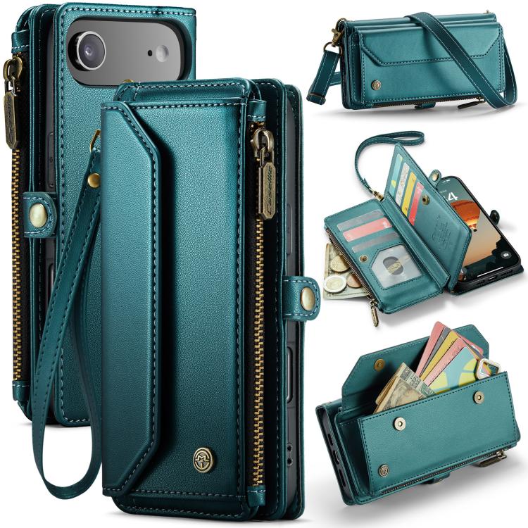 CaseMe C36 Card Slots Zipper Wallet RFID Anti-theft Leather Phone Case