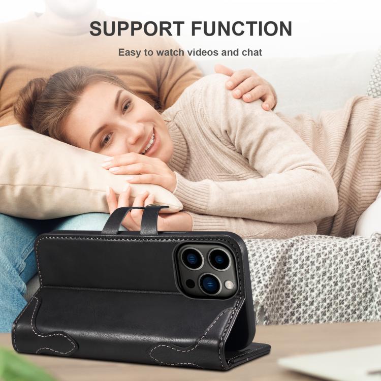 Suteni Q-03 Oil Wax Magnetic Clasp Leather Phone Case, For iPhone X / XS, For iPhone XR, For iPhone XS Max, For iPhone 8 Plus / 7 Plus