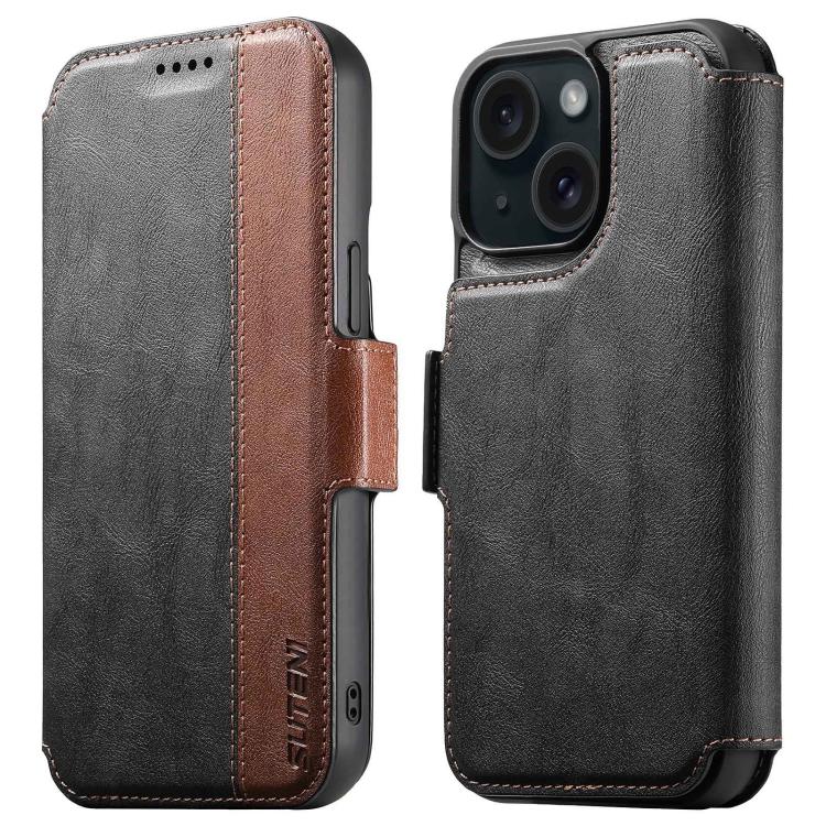 Suteni Q07 2-in-1 Multi-function Detachable Wallet MagSafe Phone Case